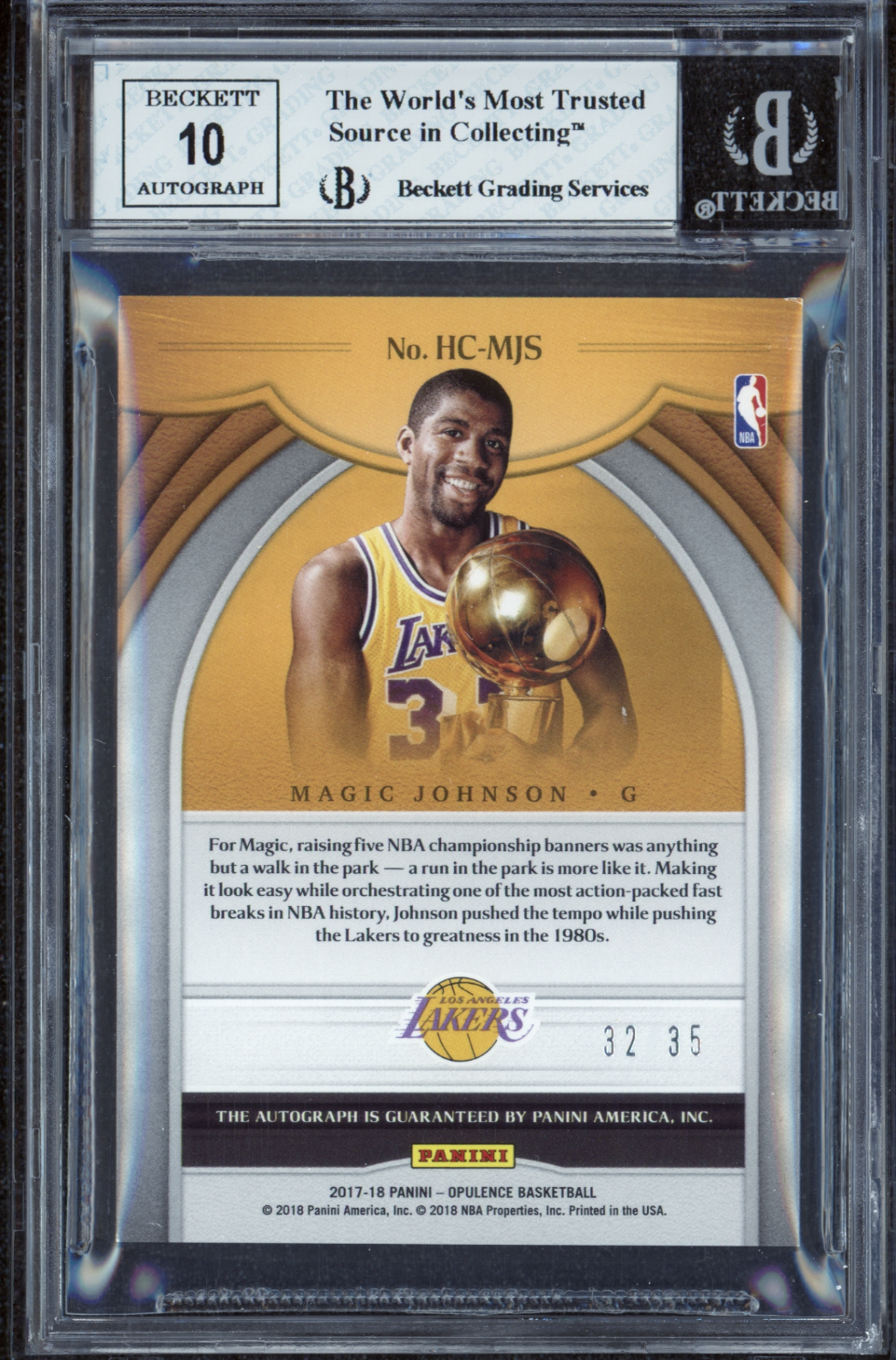 【Magic Johnson】PSA10 Express Lane Gold Auction Prices Realized Multi-Sport Cards 2023 PANINI